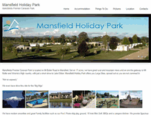 Tablet Screenshot of mansfieldholidaypark.com.au